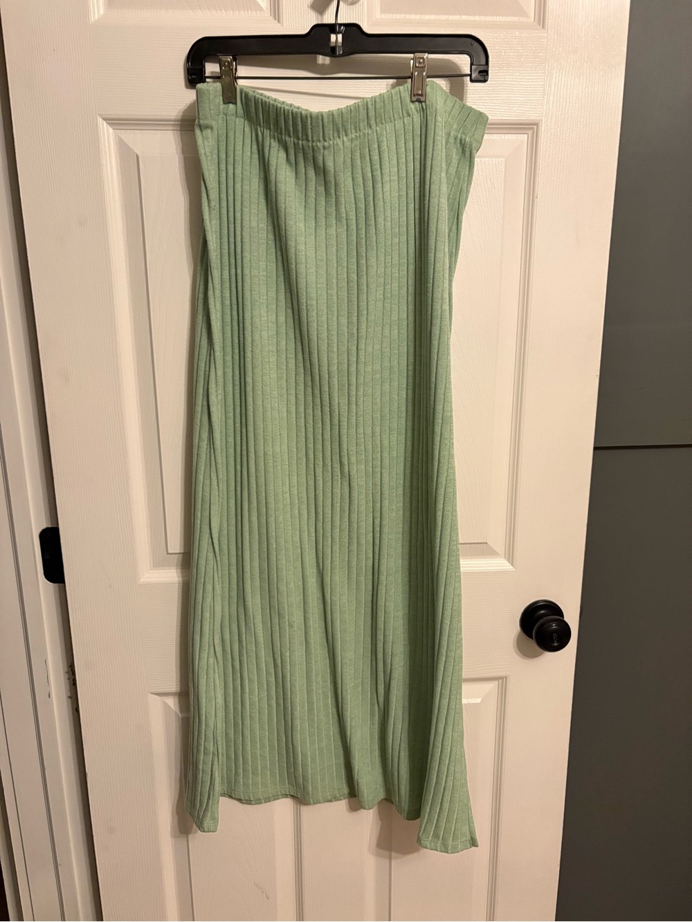 LuLaRoe Light Mint Ribbed Midi Skirt